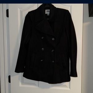 Black old navy peacoat